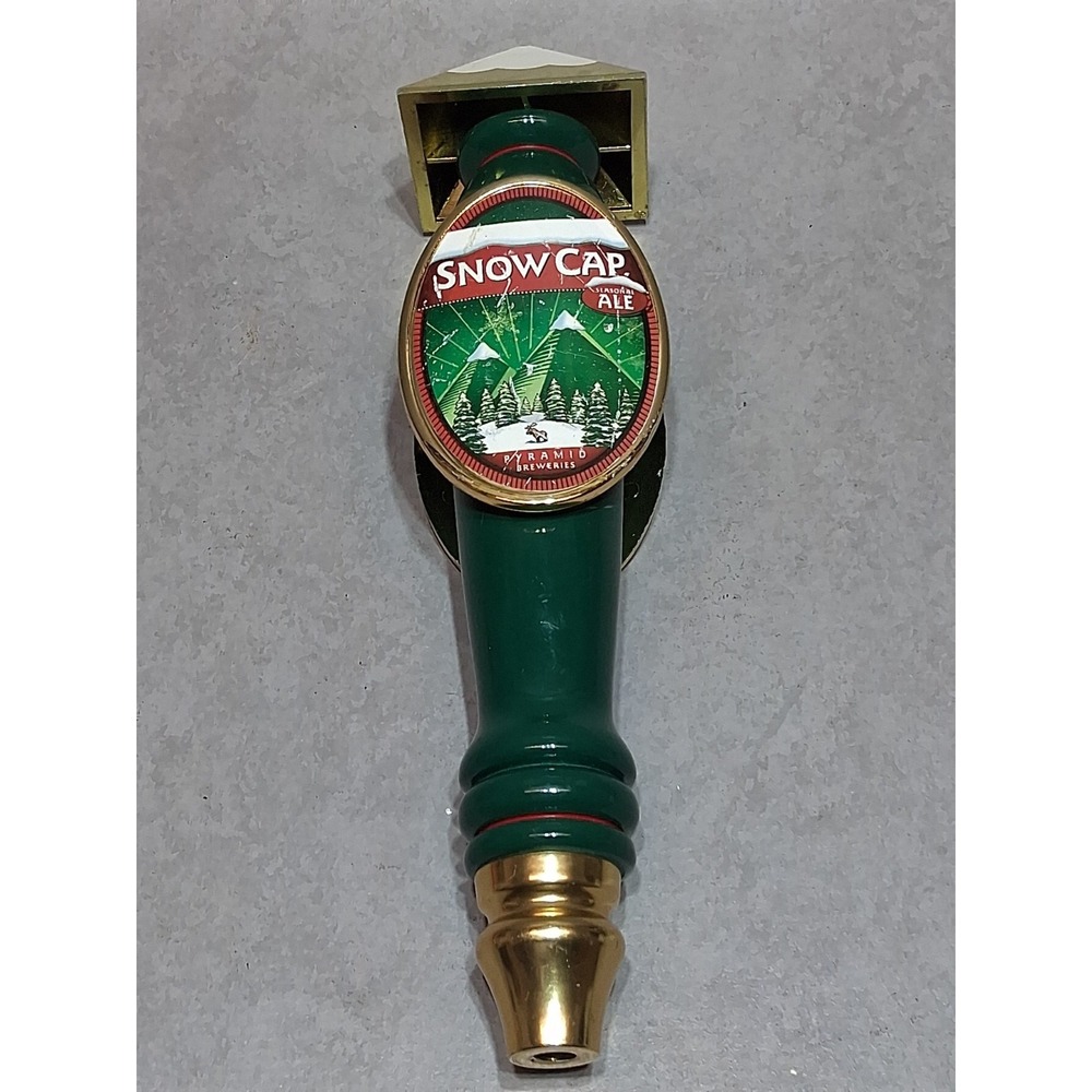 VTG Pyramid Snow Cap Ale Beer Tap Wood Handle Hart Brewing Seattle Kalama WA Bar